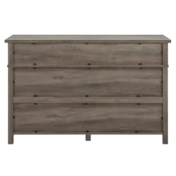Dressers & Chests-Kirkland's Home Graywash Wood Cup Handle Dresser Tan