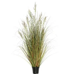 Trees & Topiaries-Kirkland's Home Green And Brown Potted Grass, 36 In.