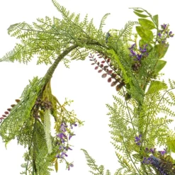 Arrangements & Greenery-Kirkland's Home Green And Purple Maytime Garland Purple/Green
