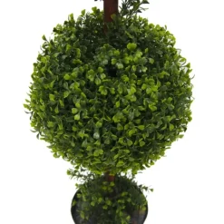Trees & Topiaries-Kirkland's Home Green Double Ball Boxwood Potted Topiary