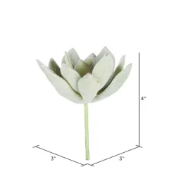 Stems & Bouquets-Kirkland's Home Green Echeveria Stems, Set Of 6 Green/White