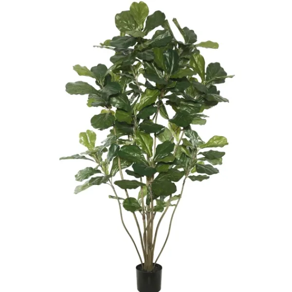 Trees & Topiaries-Kirkland's Home Green Fiddle Leaf Tree, 5 Ft.