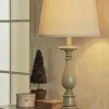Table Lamps-Kirkland's Home Green French Country Table Lamp Ivory