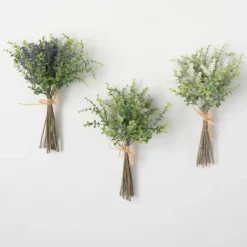 Stems & Bouquets-Kirkland's Home Green Lavender Herb Bundles, Set Of 3 Green/Purple