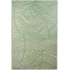 Outdoor Rugs-Kirkland's Home Green Palm Leaf Outdoor Area Rug, 4X6 Green/Tan