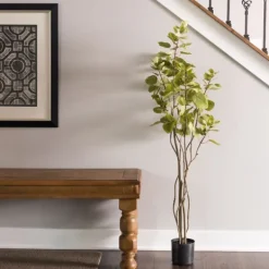 Trees & Topiaries-Kirkland's Home Green Potted Cotinus Coggygria Tree, 4 Ft.