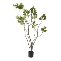 Trees & Topiaries-Kirkland's Home Green Potted Cotinus Coggygria Tree, 4 Ft.