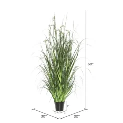 Trees & Topiaries-Kirkland's Home Green Sheep Grass Potted Plant