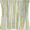 Pillows-Kirkland's Home Green Space Dye Woven Pillow Green/White