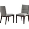 Dining Chairs-Kirkland's Home Greige And Walnut Dining Chairs, Set Of 2 Tan/Gray
