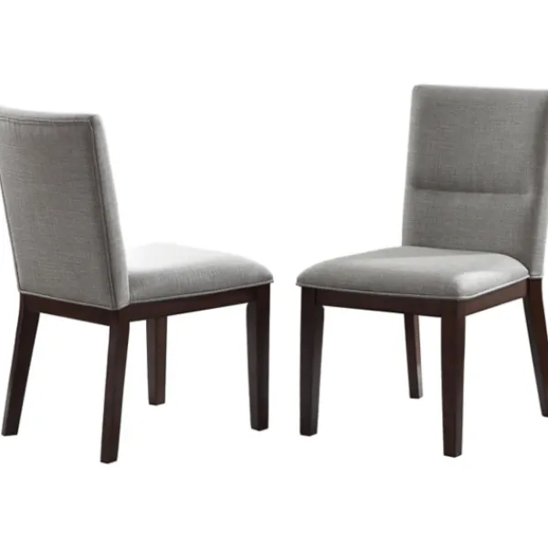 Dining Chairs-Kirkland's Home Greige And Walnut Dining Chairs, Set Of 2 Tan/Gray