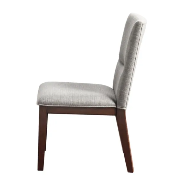 Dining Chairs-Kirkland's Home Greige And Walnut Dining Chairs, Set Of 2 Tan/Gray
