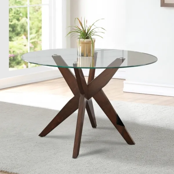 Dining Sets-Kirkland's Home Greige And Walnut 5-Pc. Dining Set Brown/Gray/Tan
