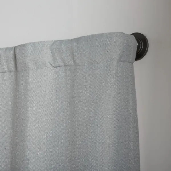 Curtain Rods & Hardware-Kirkland's Home Gunmetal Hyde Wrap Around Curtain Rod, 120 In.