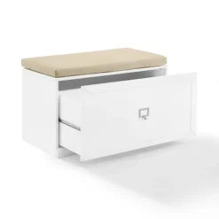 Entryway Furniture-Kirkland's Home Halie Modern Upholstered Storage Bench