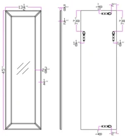 Decorative Mirrors-Kirkland's Home Halifax Long Beveled Edge Wall Mirror