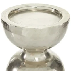 Candle Holders-Kirkland's Home Hammered Metal Orb Candle Holder Silver