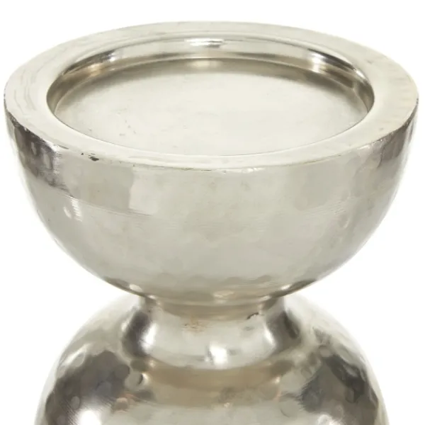 Candle Holders-Kirkland's Home Hammered Metal Orb Candle Holder Silver