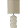 Table Lamps-Kirkland's Home Hand Carved White Seashell Table Lamp Gray