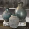 Vases-Kirkland's Home Hand Carved Wooden Urns, Set Of 2 Tan/Brown