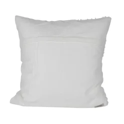 Pillows-Kirkland's Home Hand Woven Pulled Knot Pillow White