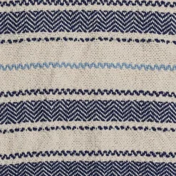 Blankets & Throws-Kirkland's Home Hand Woven Striped Throw Blanket Blue