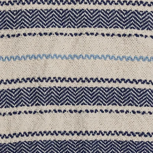 Blankets & Throws-Kirkland's Home Hand Woven Striped Throw Blanket Blue