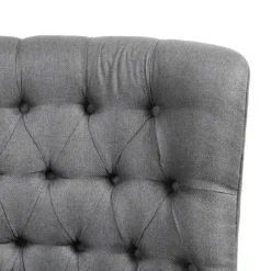 Accent Chairs-Kirkland's Home Hand-Tufted Swivel Glider Accent Chair Gray