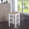 Bar Stools & Counter Height Stools-Kirkland's Home Handwoven Counter Stool White