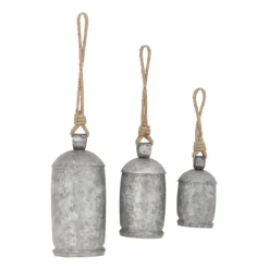 Decorative Accents-Kirkland's Home Hanging Decorative Bells, Set Of 3 Silver