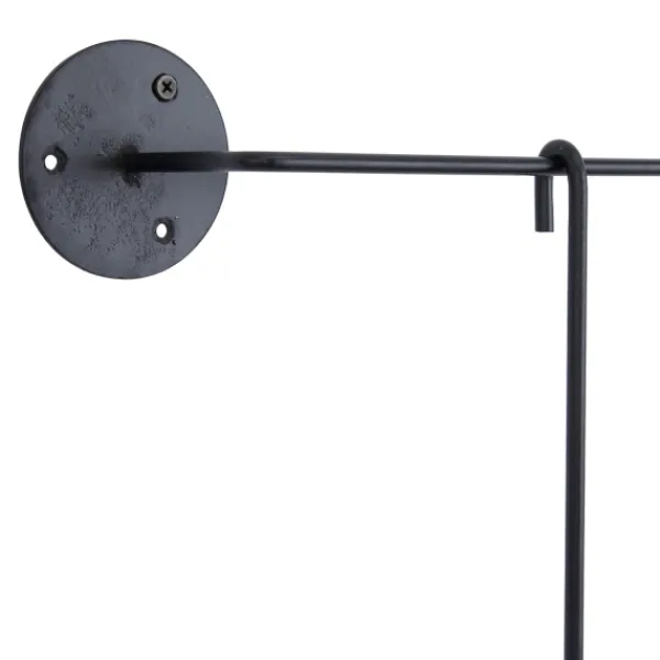 Sconces-Kirkland's Home Hanging Glass Votive Wall Plaque Black