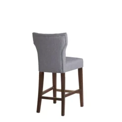Bar Stools & Counter Height Stools-Kirkland's Home Harrison Tufted Counter Stool Gray