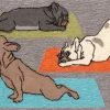 Doormats-Kirkland's Home Hatha Pups Outdoor Mat Multi