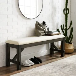 Dining Chairs-Kirkland's Home Hayden Dining Bench White