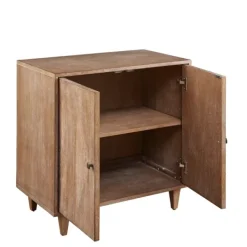 Cabinets & Sideboards-Kirkland's Home Hazelnut Prism Cabinet Brown