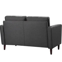 Sofas & Loveseats-Kirkland's Home Heather Chelsea Modern Loveseat Gray