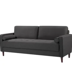 Sofas & Loveseats-Kirkland's Home Heather Chelsea Modern Sofa Gray