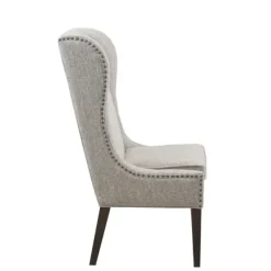 Dining Chairs-Kirkland's Home Heather High Wingback Dining Chair Gray