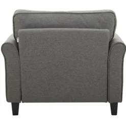 Accent Chairs-Kirkland's Home Heather Rolled Arms Accent Chair Gray