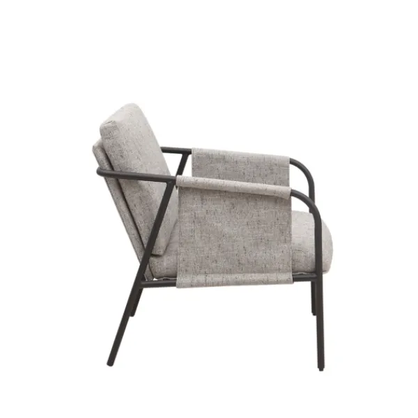 Accent Chairs-Kirkland's Home Heathered Exposed Frame Accent Chair Gray