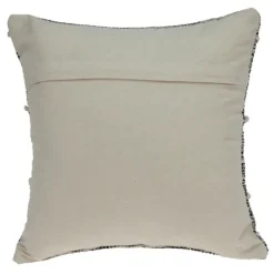 Pillows-Kirkland's Home Heathered Knots Throw Pillow Black/White