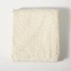 Blankets & Throws-Kirkland's Home Heavenly Herringbone Plush Throw White