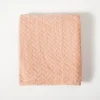 Blankets & Throws-Kirkland's Home Heavenly Herringbone Plush Throw Pink