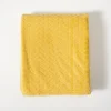 Blankets & Throws-Kirkland's Home Heavenly Herringbone Plush Throw Yellow