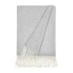 Blankets & Throws-Kirkland's Home Herringbone Throw With Fringe Gray