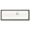 Wall Quotes & Signs-Kirkland's Home Hi Alphabet Framed Canvas Wall Plaque Black/White