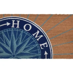 Doormats-Kirkland's Home Home Compass Doormat Blue/Tan
