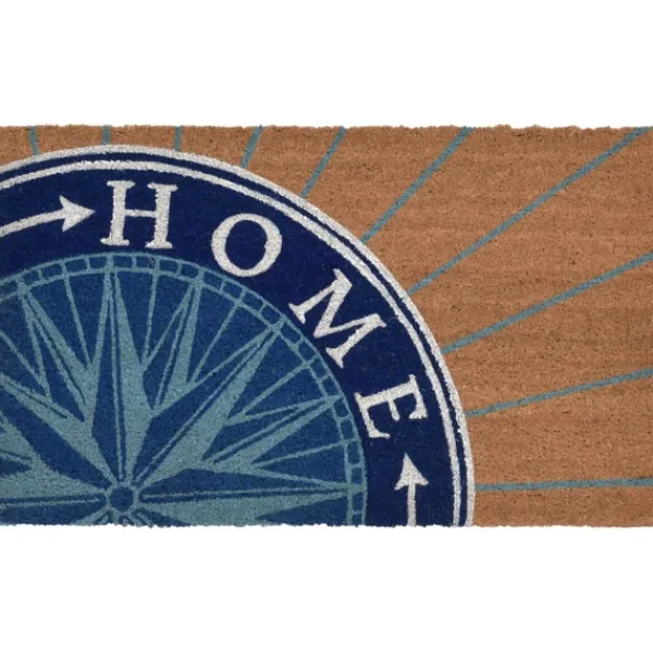 Doormats-Kirkland's Home Home Compass Doormat Blue/Tan