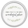 Wall Quotes & Signs-Kirkland's Home Home Is Wonderful Round Framed Plaque White