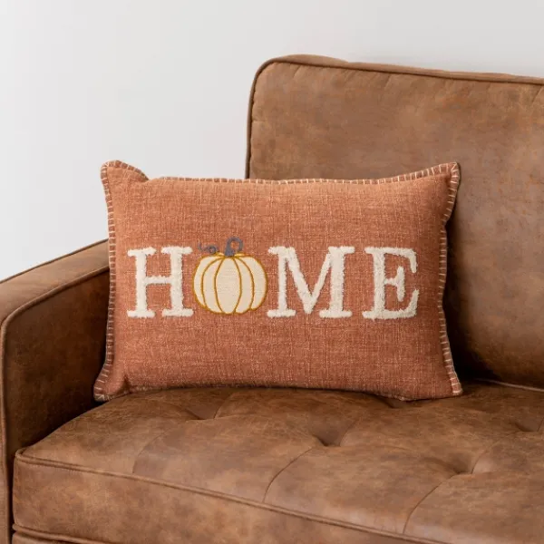 Pillows-Kirkland's Home Home Lumbar Pillow Orange